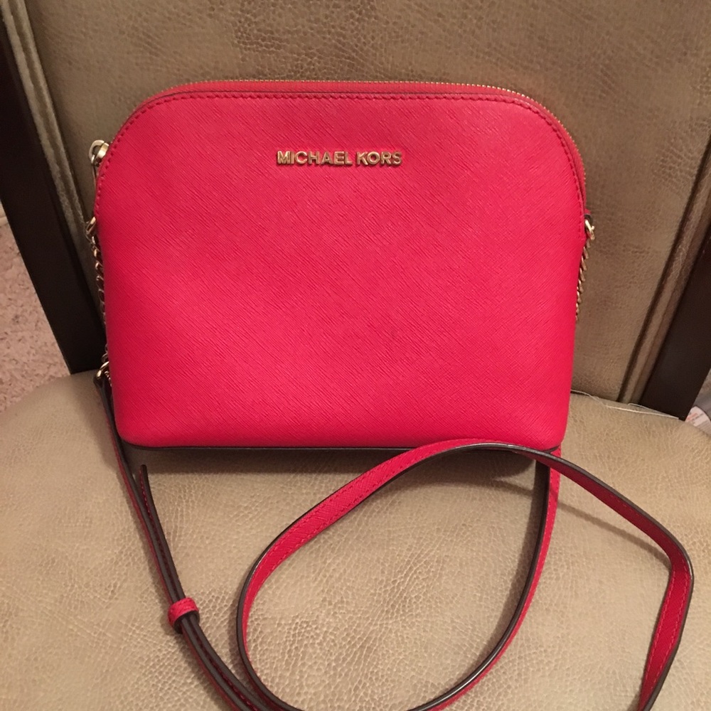 Michael Kors Small Red Crossbody Purse